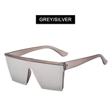 Load image into Gallery viewer, HOOBAN Big Women Sunglasses Classic Square Sun Glasses Men Vintage Mirror Lens Driving Shades Outdoor Summer Eyewear