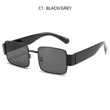 Load image into Gallery viewer, HOOBAN Black Square Sunglasses Men Women  Rectangular Sun Giasses Driving Traveling Outdoor Glasses UV400