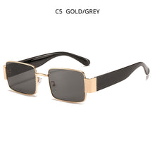 Load image into Gallery viewer, HOOBAN Black Square Sunglasses Men Women  Rectangular Sun Giasses Driving Traveling Outdoor Glasses UV400