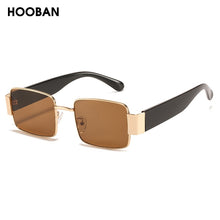 Load image into Gallery viewer, HOOBAN Black Square Sunglasses Men Women  Rectangular Sun Giasses Driving Traveling Outdoor Glasses UV400