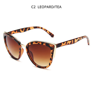 HOOBAN Cat Eye Sunglasses Women Retro Cateye Ladies Sun Glasses Stylish Driving Eyewear Female UV400