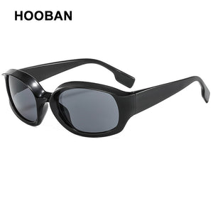 HOOBAN Oversized Oval Sunglasses Women Men Classic Big Frame Sun Glasses For Ladies Retro Driving Goggle Eyewear UV400