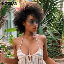 Load image into Gallery viewer, HOOBAN Oversized Square  Women Sunglasses  Rimless Female's Sun Glasses Vintage Clear Lens Eye Glasses Shade