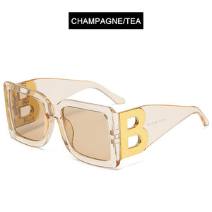 HOOBAN Oversized Sunglasses Women Classic Big Frame B Sun Glasses For Female Trendy Outdoor Eyeglasses Shades UV400