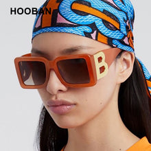 Load image into Gallery viewer, HOOBAN Oversized Sunglasses Women Classic Big Frame B Sun Glasses For Female Trendy Outdoor Eyeglasses Shades UV400