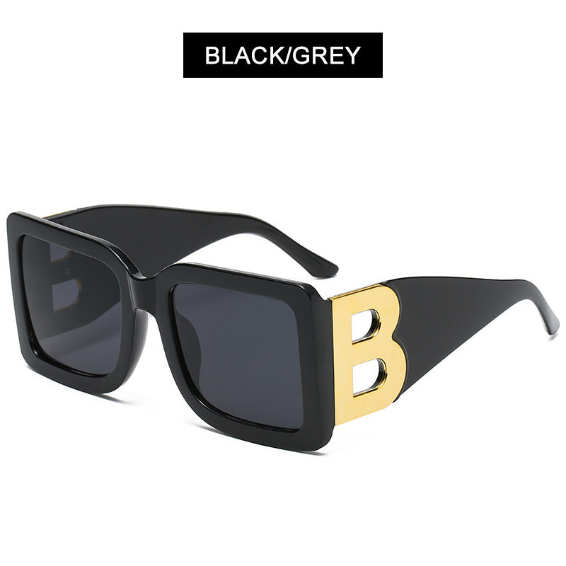 HOOBAN Oversized Sunglasses Women Classic Big Frame B Sun Glasses For Female Trendy Outdoor Eyeglasses Shades UV400