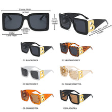 Load image into Gallery viewer, HOOBAN Oversized Sunglasses Women Classic Big Frame B Sun Glasses For Female Trendy Outdoor Eyeglasses Shades UV400