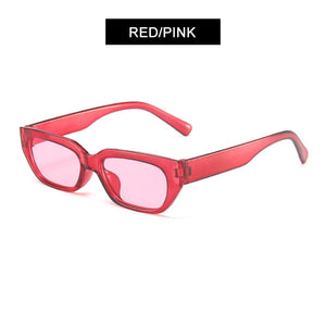 HOOBAN Polygon Sunglasses Women Brand Designer Small Frame Sun Glasses For Female Classic Cat Eye Outdoor Eyewear UV400