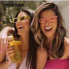 Load image into Gallery viewer, HOOBAN Polygon Sunglasses Women Brand Designer Small Frame Sun Glasses For Female Classic Cat Eye Outdoor Eyewear UV400