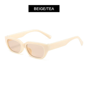 HOOBAN Polygon Sunglasses Women Brand Designer Small Frame Sun Glasses For Female Classic Cat Eye Outdoor Eyewear UV400
