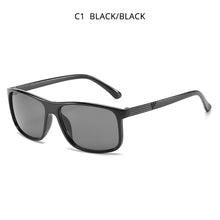 Load image into Gallery viewer, HOOBAN Rectangle Men Sunglasses Retro Black  Sun Glasses For Male Vintage Outdoor Leopard Eyewear Shade UV400