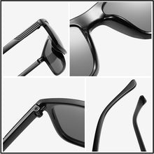 Load image into Gallery viewer, HOOBAN Rectangle Men Sunglasses Retro Black  Sun Glasses For Male Vintage Outdoor Leopard Eyewear Shade UV400