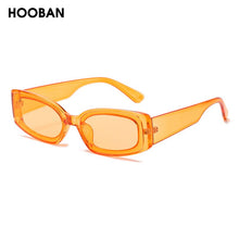 Load image into Gallery viewer, HOOBAN Rectangle Sunglasses Women Men Vintage Plastic Frame Sun Glasses Female Male Stylish Outdoor Eyewear Shade UV400