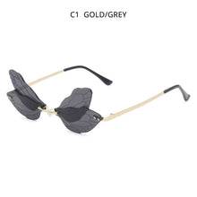 Load image into Gallery viewer, HOOBAN Rimless Dragonfly Wing Sunglasses Women Brand Design Butterfly Ladies  Glasses Shades Eyewear UV400
