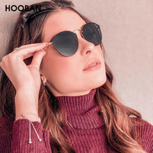 Load image into Gallery viewer, HOOBAN Round Women Sunglasses Men Vintage Metal Frame Ladie&#39;s Sun Glasses Stylish Driving Eyewear Shade UV400