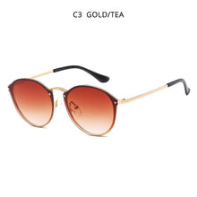 Load image into Gallery viewer, HOOBAN Round Women Sunglasses Men Vintage Metal Frame Ladie&#39;s Sun Glasses Stylish Driving Eyewear Shade UV400