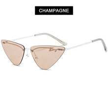 Load image into Gallery viewer, HOOBAN Small Cat Eye Sunglasses Women Brand Designer Rimless Sun Glasses For Female Retro Outdoor Eyeglasses UV400