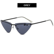 Load image into Gallery viewer, HOOBAN Small Cat Eye Sunglasses Women Brand Designer Rimless Sun Glasses For Female Retro Outdoor Eyeglasses UV400