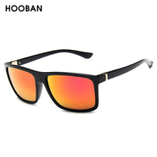 Load image into Gallery viewer, HOOBAN Square Men Sunglasses Classic Rectangle Big Male Sun Glasses Vintage Mirror Driving Sunglass UV400