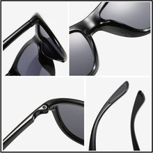Load image into Gallery viewer, HOOBAN Square Men  Sunglasses Retro Black Rectangle Sun Glasses For Male Vintage Outdoor Eyewear Shade UV400