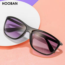 Load image into Gallery viewer, HOOBAN Square Men  Sunglasses Retro Black Rectangle Sun Glasses For Male Vintage Outdoor Eyewear Shade UV400