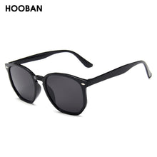 Load image into Gallery viewer, HOOBAN Squared Women Men Sun Glasses Retro Black Sungalsses For Female Male Vintage Driving Eyeglasses Rivet Shade