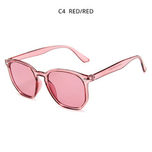 Load image into Gallery viewer, HOOBAN Squared Women Men Sun Glasses Retro Black Sungalsses For Female Male Vintage Driving Eyeglasses Rivet Shade