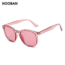 Load image into Gallery viewer, HOOBAN Squared Women Men Sun Glasses Retro Black Sungalsses For Female Male Vintage Driving Eyeglasses Rivet Shade