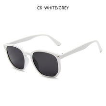 Load image into Gallery viewer, HOOBAN Squared Women Men Sun Glasses Retro Black Sungalsses For Female Male Vintage Driving Eyeglasses Rivet Shade