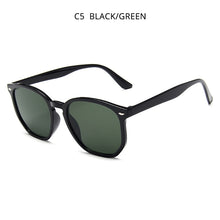Load image into Gallery viewer, HOOBAN Squared Women Men Sun Glasses Retro Black Sungalsses For Female Male Vintage Driving Eyeglasses Rivet Shade