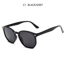 Load image into Gallery viewer, HOOBAN Squared Women Men Sun Glasses Retro Black Sungalsses For Female Male Vintage Driving Eyeglasses Rivet Shade