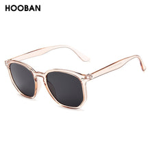 Load image into Gallery viewer, HOOBAN Squared Women Men Sun Glasses Retro Black Sungalsses For Female Male Vintage Driving Eyeglasses Rivet Shade