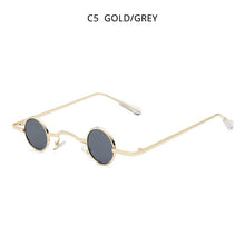 Load image into Gallery viewer, HOOBAN Gothic Small Round Sunglasses Women Men  Vampire Style Brand Design Sun Glasses Unisex Vintage Retro Eyeglasses Shade