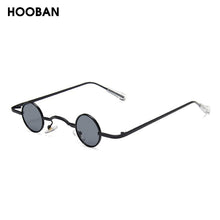 Load image into Gallery viewer, HOOBAN Gothic Small Round Sunglasses Women Men  Vampire Style Brand Design Sun Glasses Unisex Vintage Retro Eyeglasses Shade