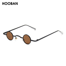 Load image into Gallery viewer, HOOBAN Gothic Small Round Sunglasses Women Men  Vampire Style Brand Design Sun Glasses Unisex Vintage Retro Eyeglasses Shade