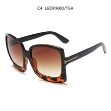 Load image into Gallery viewer, HOOBAN  Oversized Women Sunglasses Big Plastic Sun Glasses Female Vintage Square Ladies Sunglass UV400