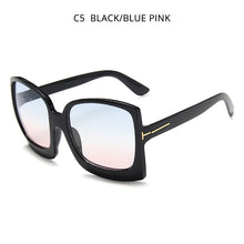 Load image into Gallery viewer, HOOBAN  Oversized Women Sunglasses Big Plastic Sun Glasses Female Vintage Square Ladies Sunglass UV400