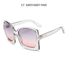 Load image into Gallery viewer, HOOBAN  Oversized Women Sunglasses Big Plastic Sun Glasses Female Vintage Square Ladies Sunglass UV400