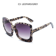 Load image into Gallery viewer, HOOBAN  Oversized Women Sunglasses Big Plastic Sun Glasses Female Vintage Square Ladies Sunglass UV400
