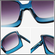 Load image into Gallery viewer, HOOBAN  Oversized Women Sunglasses Big Plastic Sun Glasses Female Vintage Square Ladies Sunglass UV400