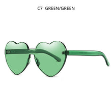 Load image into Gallery viewer, HOOBAN Heart Shaped Sunglasses Women Brand Designer Candy Color Sun Glasses Female Love Shade Girls Glasses