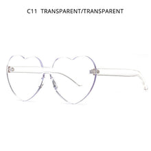 Load image into Gallery viewer, HOOBAN Heart Shaped Sunglasses Women Brand Designer Candy Color Sun Glasses Female Love Shade Girls Glasses