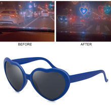 Load image into Gallery viewer, HOOBAN Lights Become Love Heart Shape Sunglasses Men Women Special Effect Party Glasses Night Glasses