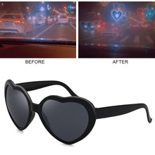 Load image into Gallery viewer, HOOBAN Lights Become Love Heart Shape Sunglasses Men Women Special Effect Party Glasses Night Glasses