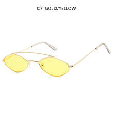 Load image into Gallery viewer, HOOBAN Polygon Sunglasses Women Brand Design Small Rhombus Woman's Glasses Double Bridge Eyeglasses UV400