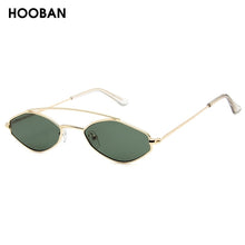 Load image into Gallery viewer, HOOBAN Polygon Sunglasses Women Brand Design Small Rhombus Woman's Glasses Double Bridge Eyeglasses UV400