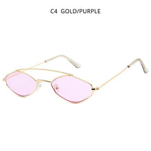 Load image into Gallery viewer, HOOBAN Polygon Sunglasses Women Brand Design Small Rhombus Woman's Glasses Double Bridge Eyeglasses UV400