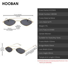 Load image into Gallery viewer, HOOBAN Polygon Sunglasses Women Brand Design Small Rhombus Woman's Glasses Double Bridge Eyeglasses UV400