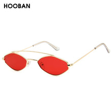 Load image into Gallery viewer, HOOBAN Polygon Sunglasses Women Brand Design Small Rhombus Woman's Glasses Double Bridge Eyeglasses UV400