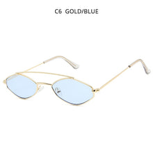 Load image into Gallery viewer, HOOBAN Polygon Sunglasses Women Brand Design Small Rhombus Woman's Glasses Double Bridge Eyeglasses UV400